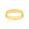 9K Yellow Gold (375) 4mm Comfort-Fit Half-Round Wedding Band
