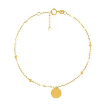 9K Yellow Gold (375) Classic Link Chain Wrist Bracelet